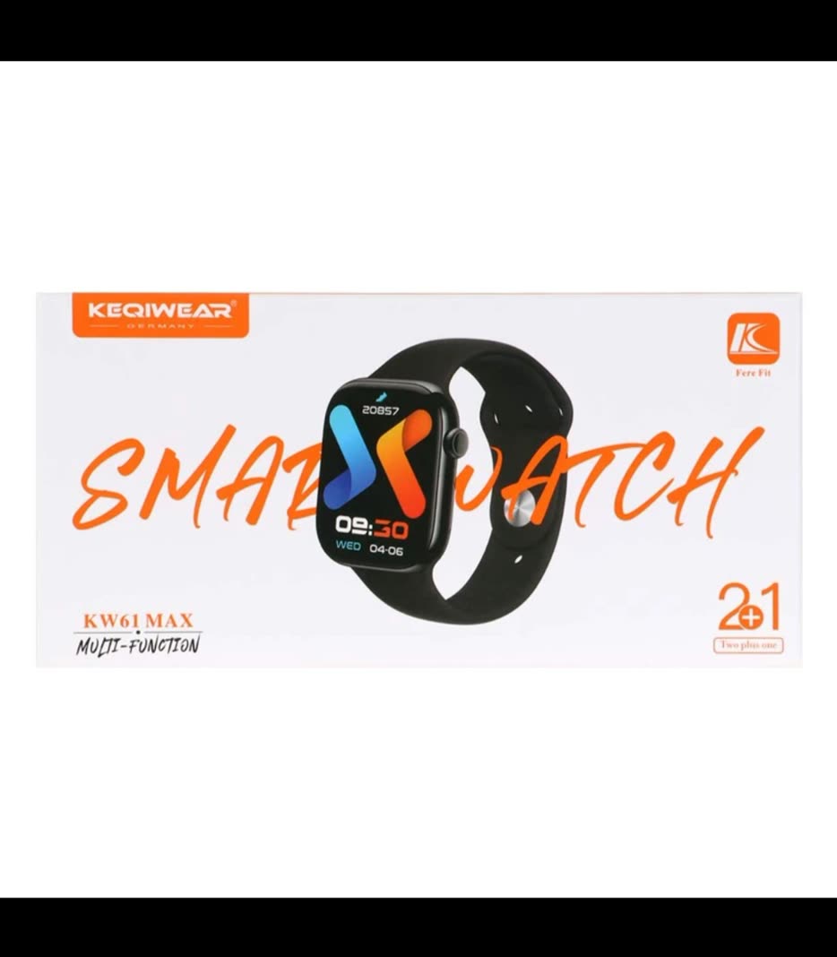 ساعت هوشمند ۴۱ میلی متری KEQIWEAR مدل kw61 max با بند سیلیکونی