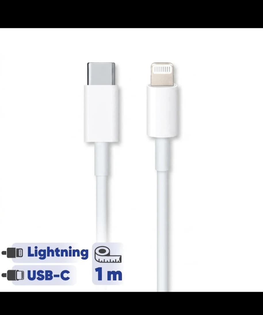 کابل شارژر USB-C به لایتنینگ اپل به طول ۱ متر